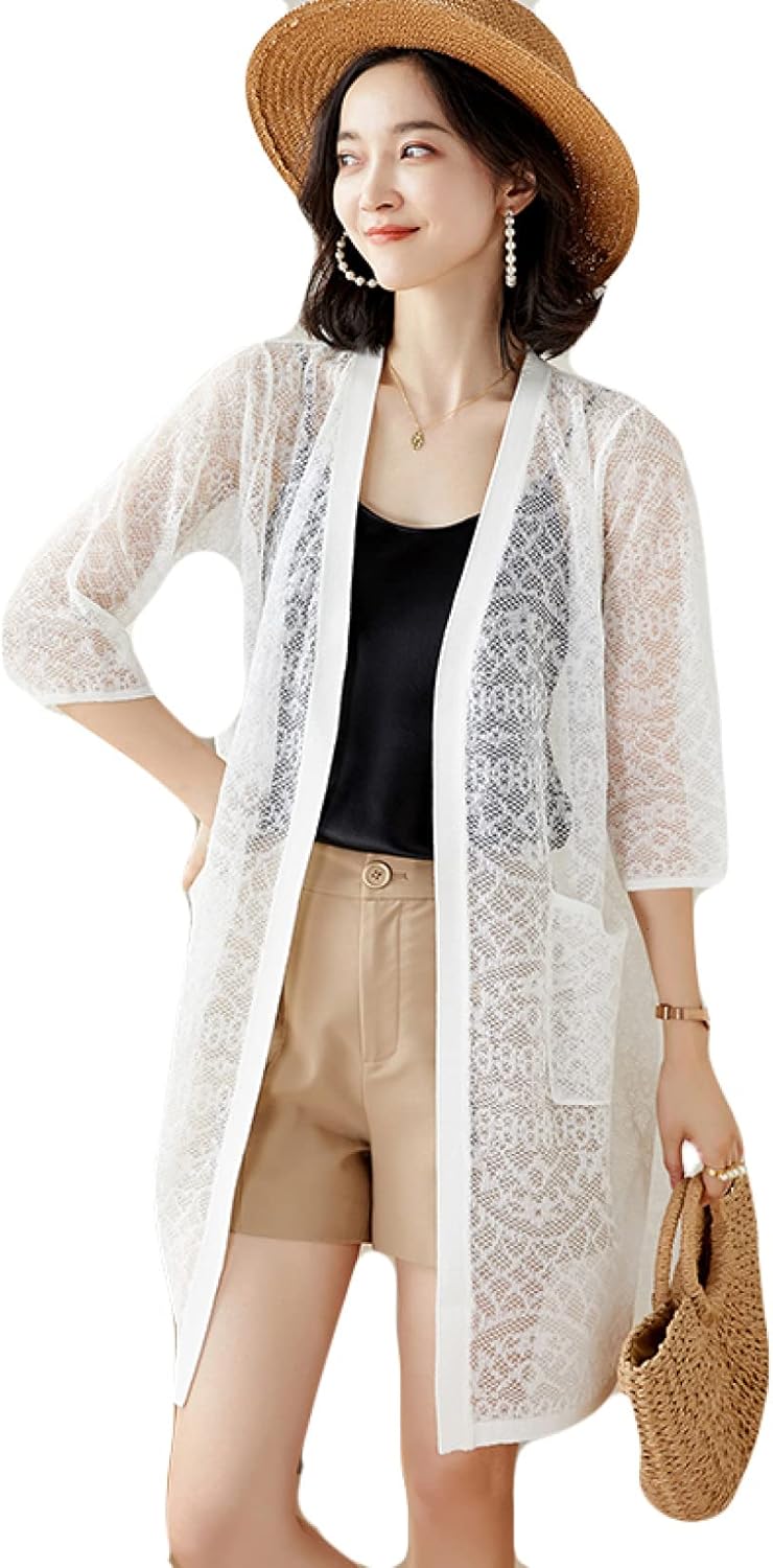 極美品 モラビト ラメコットン素材ロングカーディガン レザーパッチ